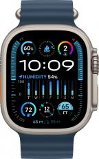 Apple Watch Ultra 2 49mm Titanium Case GPS + Cellular with Ocean Band Blue