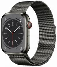 Apple Watch Series 8 41mm Stainless Steel Case with Milanese Loop (размер R) graphite