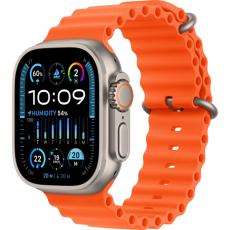 Apple Watch Ultra 2 49mm Titanium Case GPS with Ocean Band orange