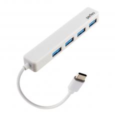 Perfeo Type-C Hub, 4 ports Usb-A white