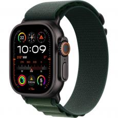 Apple Watch Ultra 2 49mm (2024) with black/dark green Alpine Loop (размер L)