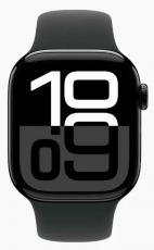 Apple Watch Series 10 42mm Aluminum Case with Sport Band jet black/black (размер S/M)