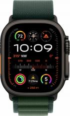 Apple Watch Ultra 2 49mm (2024) with Alpine Loop black/dark green (размер L)