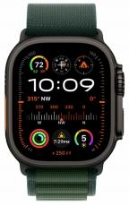 Apple Watch Ultra 2 49mm (2024) with Alpine Loop black/dark green (размер M)