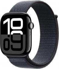 Apple Watch Series 10 46mm Aluminum Case with Sport Loop jet black/ink