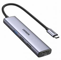 Ugreen 5 in 1 USB-C Multifunctional Adapter CM478 Gray