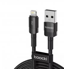 Toocki кабель USB-A to Lightning 1m black