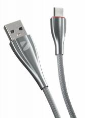 Deppa Ceramic USB - USB-C, 1 м grey