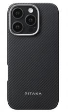 Купить Pitaka Military-Grade Protective Case для iPhone 16 Pro (KI1601PPA) black/gray: цена 5900 ₽ в СПб – интернет-магазин Центр Связи Pitaka Military-Grade Protective Case для iPhone 16 Pro (KI1601PPA) black/gray