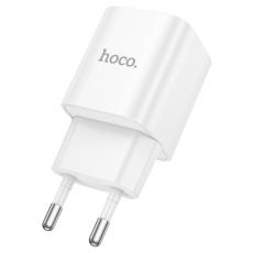 Hoco СЗУ C147A USB-A + USB-C, PD20W, QC3.0 white