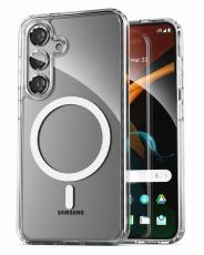 Чехол-накладка для Samsung S24 Plus Clear Case Magnetic прозрачный