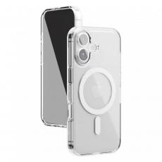 чехол накладка Clear Case Magsafe iPhone 16 прозрачный