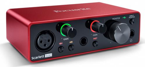Focusrite Scarlett Solo 3rd Gen red