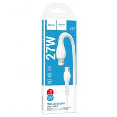 Hoco кабель USB Type-C - Lightning X37 white