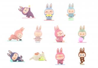 Pop Mart Labubu The Monsters Lazy Yoga