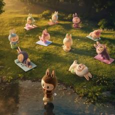 Pop Mart Labubu The Monsters Lazy Yoga