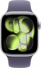 Apple Watch Series 11 42mm Aluminum Case with Sport Band silver/purple fog (размер S/M)
