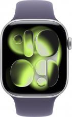 Apple Watch Series 11 46mm Aluminum Case with Sport Band silver/purple fog (размер M/L)