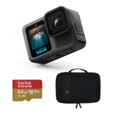 GO PRO HERO13 с картой памяти 64 ГБ и чехлом black