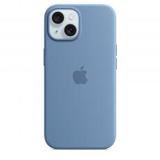 Apple чехол iPhone 15 Silicone Case с MagSafe winter blue