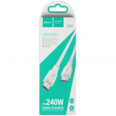 Hoco Кабель X93 USB-C to USB-C 240W 1m white